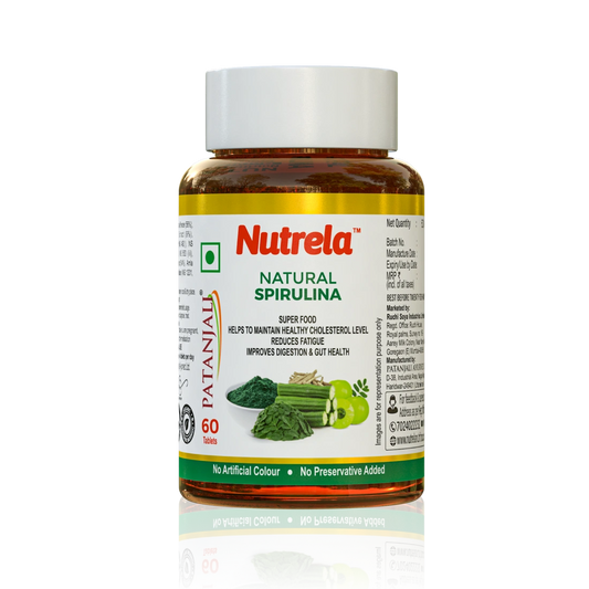 Patanjali Nutrela Natural Spirulina 60 Tablets (Pack of 1)