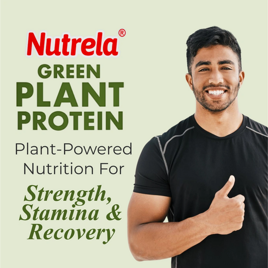 Patanjali Nutrela Green Plant Protein | Swadeshi Plant Based Protein for Daily Strength & Stamina | Chocolate 500g