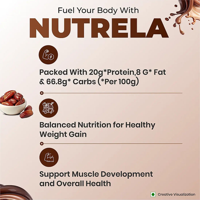 Patanjali Nutrela Weight Gain - Chocolate Flavour - 500g