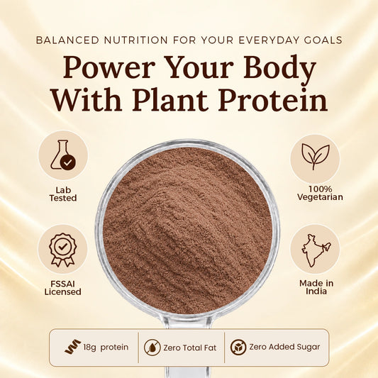 Patanjali Nutrela Green Plant Protein | Swadeshi Plant Based Protein for Daily Strength & Stamina | Chocolate 500g