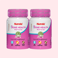 Patanjali Nutrela Bone Health - Natural 30 X 2 Capsules Calcium Supplement (Pack of 2)