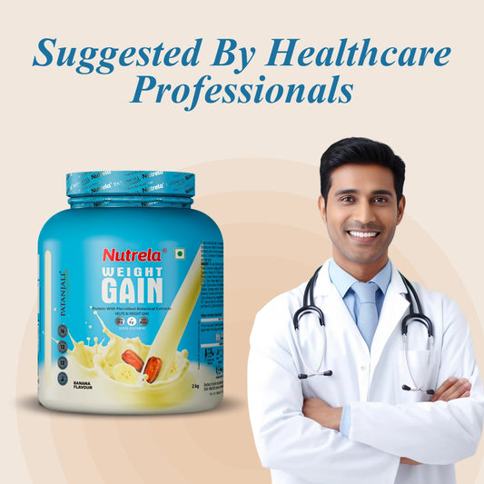 Patanjali Nutrela Weight Gainer 2 kg Banana | High Calorie Weight Gainer | Swadeshi Strength