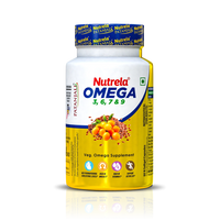 Patanjali Nutrela Omega 3 6 7 & 9 - 60 Capsules (Pack of 1)