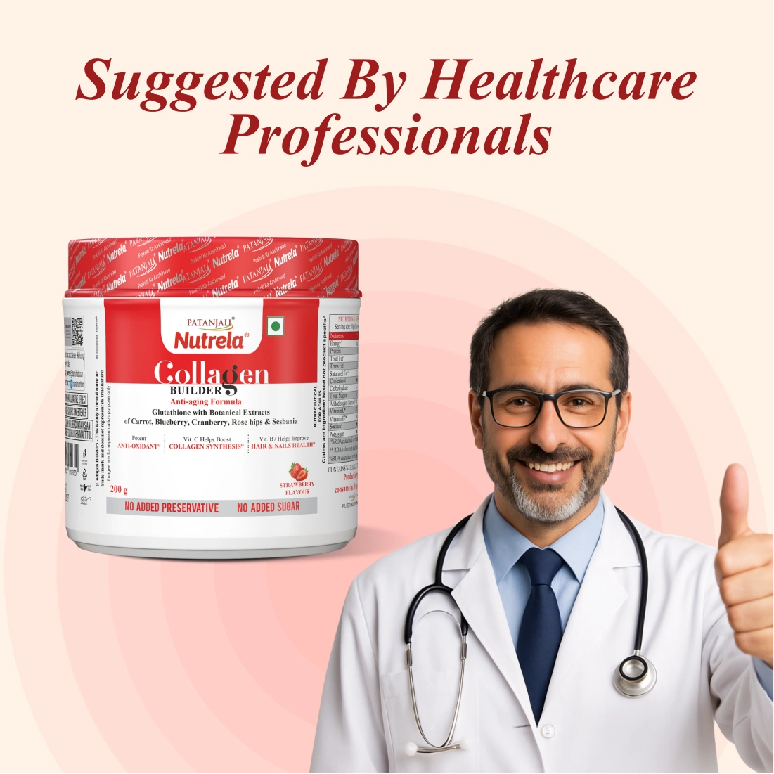 Patanjali Nutrela Collagen Builder Powder - 200g