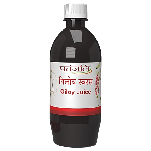 Patanjali Giloy Juice for Immunity Booster & Fever Support | Ayurvedic Kadha Alternative | 500 ml