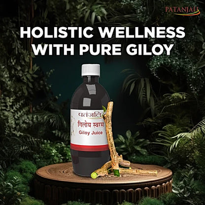 Patanjali Giloy Juice for Immunity Booster & Fever Support | Ayurvedic Kadha Alternative | 500 ml