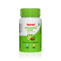Patanjali Nutrela Vitamin C + Zinc 60 Capsules (Pack of 1)