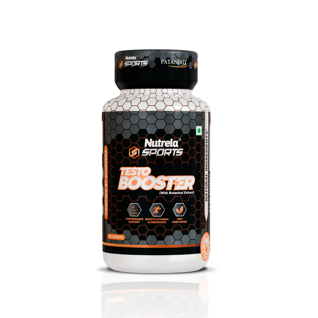 Patanjali Nutrela Testo Booster (90 Capsules) | 100% Vegetarian | Natural Muscle Growth, Energy & Stamina Enhancement