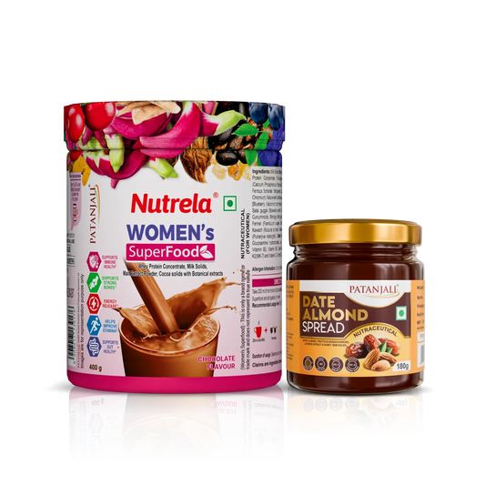 Patanjali Nutrela Women’s Superfood 400g + Patanjali Date Almond Spread 180g