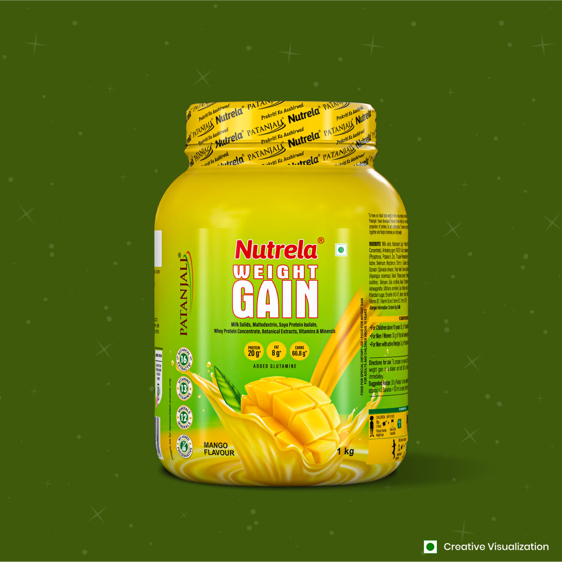Patanjali Nutrela Weight Gain - Mango Flavour - 1Kg