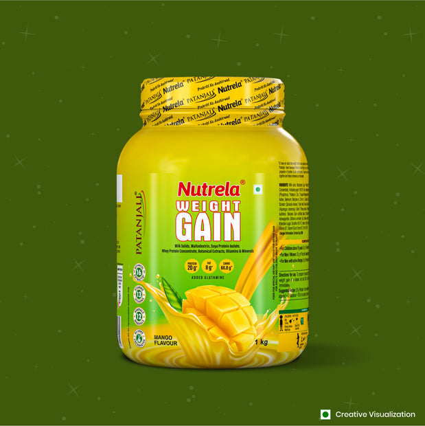 Patanjali Nutrela Weight Gain - Mango Flavour - 1Kg