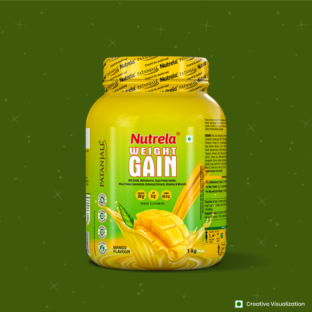 Patanjali Nutrela Weight Gain - Mango Flavour - 1Kg