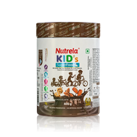 Patanjali Nutrela Kid’s Superfood 400g | Health Drink with Milk, Protein, Vitamins | Nutrition Powder for Kids 4–12 Years | Chocolate Milk Mix 400g