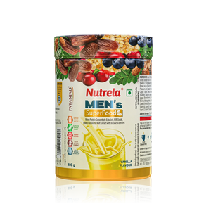 Patanjali Nutrela Men’s Superfood 400g | Protein, Vitamins & Minerals Based Daily Nutrition for Men