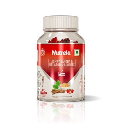 Patanjali Nutrela Ashwagandha & Melatonin Gummies (30 Gummies)