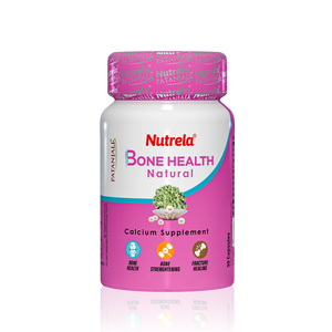Patanjali Nutrela Bone Health - Natural 30 Capsules Calcium Supplement (Pack of 1)
