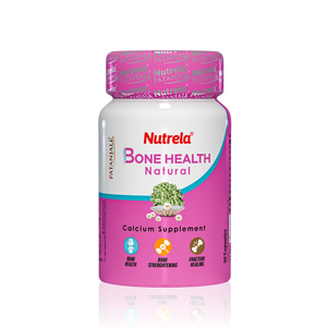 Patanjali Nutrela Bone Health - Natural 30 Capsules Calcium Supplement (Pack of 1)