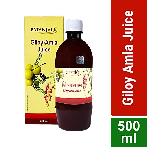 Patanjali Giloy Amla Juice 500ml – Buy Online at Nutrela Nutrition