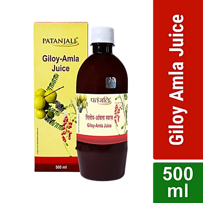 Patanjali Giloy Amla Juice for Strong Immunity & Detox | Ayurvedic Health Drink | 500 ml