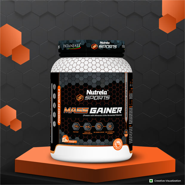 Patanjali Nutrela Sports Mass Gainer Malai-Kulfi-1KG