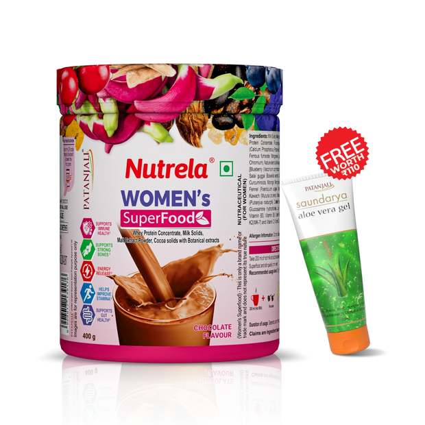 Patanjali Nutrela Women’s Superfood 400g with FREE Patanjali Aloe Vera Gel