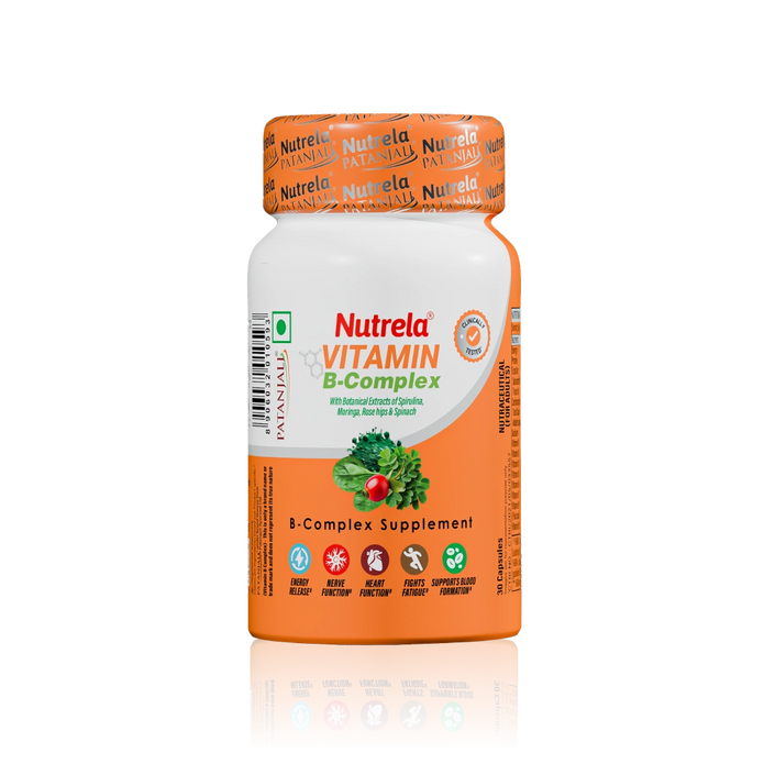 Patanjali Nutrela Vitamin B Complex 30 Capsules (Pack of 1)