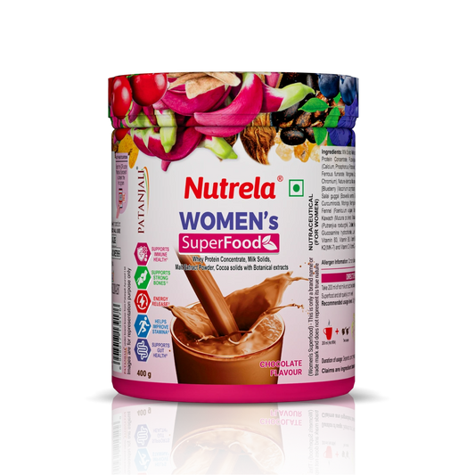 Patanjali Nutrela Women’s Superfood 400g | Protein, Vitamins, Minerals & Botanical Extracts | Health Drink  for Women 400g