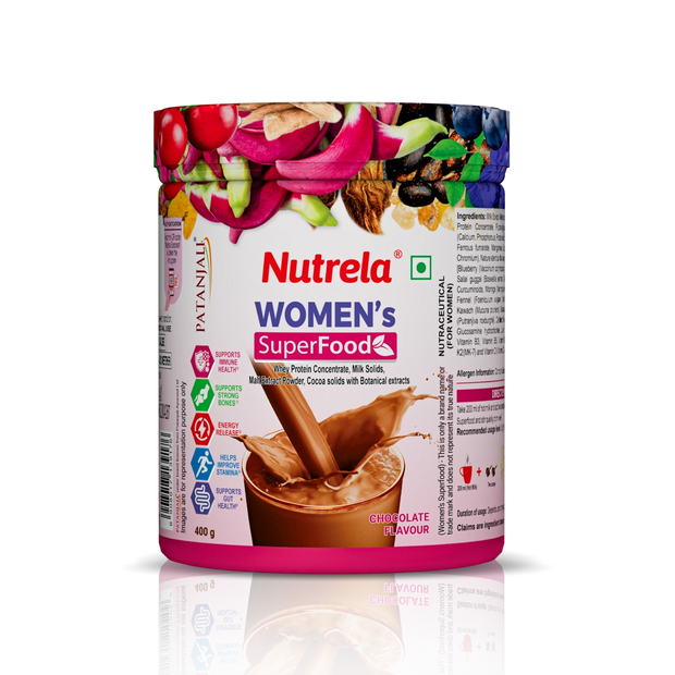 Patanjali Nutrela Women Superfood Chocolate Flavor - 400g (Pack of 1)