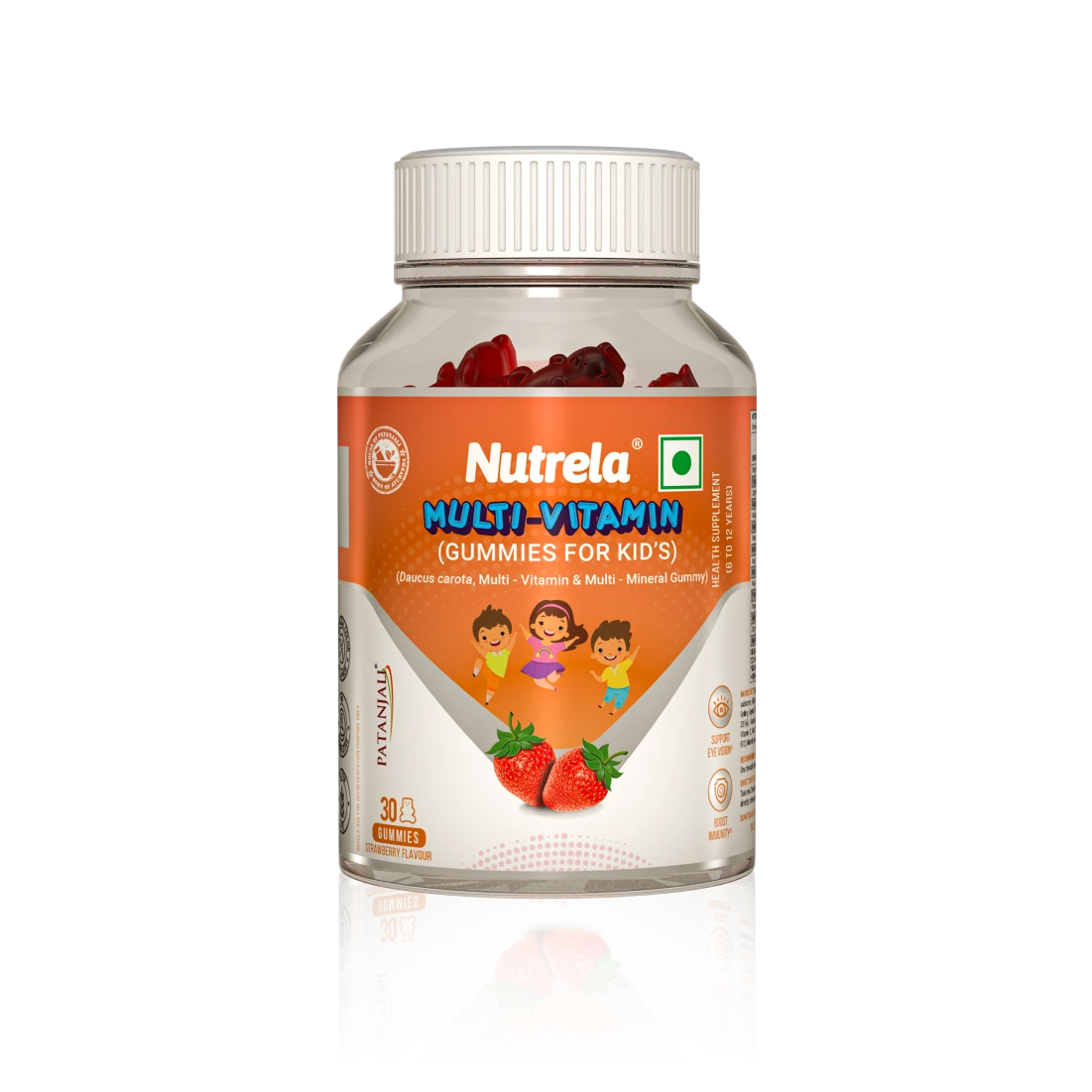 Patanjali Nutrela Multivitamin & Multimineral Kids Gummies - 30 Gummies (Nov Exp)
