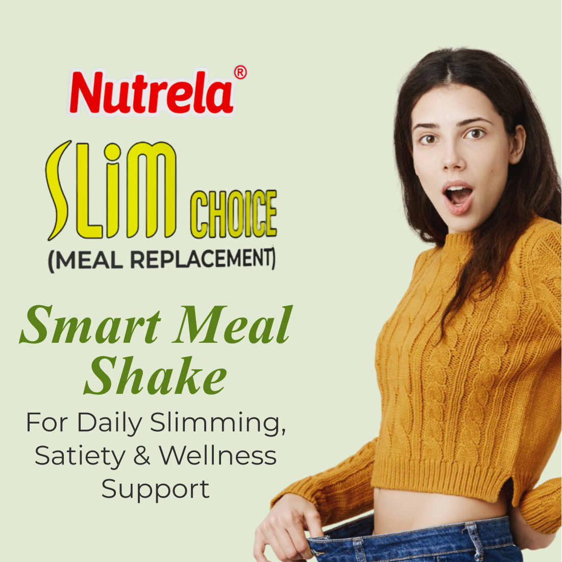 Patanjali Nutrela Slim Choice | High-Protein Meal Replacement Shake 500g | Indian-Made Scientific Nutrition | No Added Sugar (Vanilla)  (Expiry Dec'26)