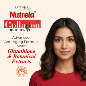 Patanjali Nutrela Collagen Builder Powder | Skin Strength and Elasticity Nutrition | Plant Based & 100% Veg | Swadeshi Skin Repair Formula | 200g