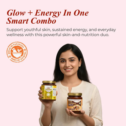Patanjali Nutrela Collagenprash+ Dates & Almond Spread (400G+180G)
