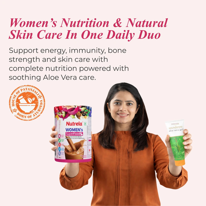 Patanjali Nutrela Women’s Superfood 400g with FREE Patanjali Aloe Vera Gel