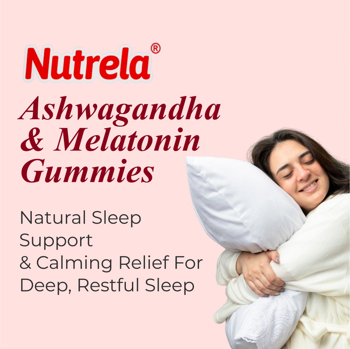 Patanjali Nutrela Ashwagandha & Melatonin Gummies (30 Gummies)