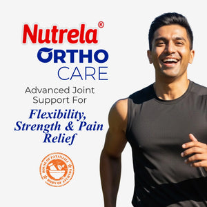 Patanjali Nutrela Ortho Care Joint Support Powder 300g | Glucosamine MSM Chondroitin | Joint Stiffness & Arthritis Relief for Knees