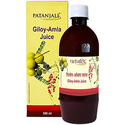 Patanjali Giloy Amla Juice for Strong Immunity & Detox | Ayurvedic Health Drink | 500 ml