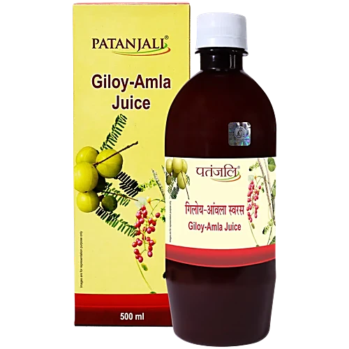 Patanjali Giloy Amla Juice for Strong Immunity & Detox | Ayurvedic Health Drink | 500 ml