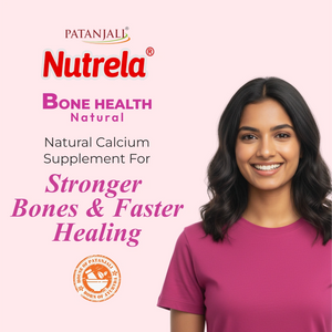 Patanjali Nutrela Bone Health - Natural 30 Capsules Calcium Supplement (Pack of 1)