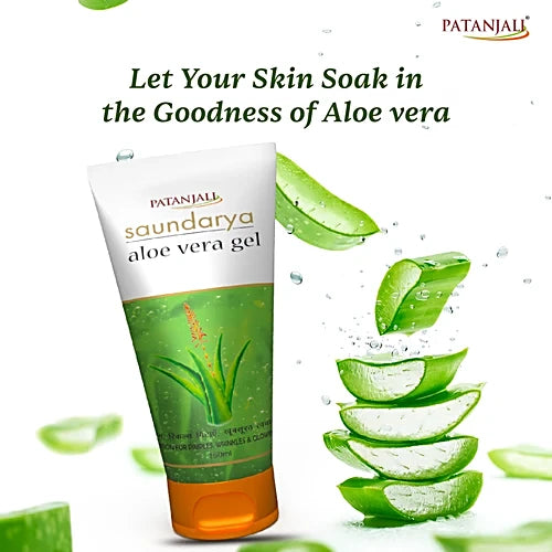 Patanjali Aloe Vera Gel for Face & Skin Glow | Natural Moisturizer & Acne Care | 150 ml