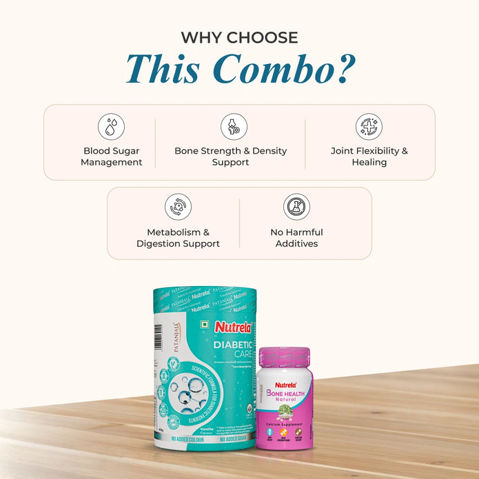 Patanjali Nutrela Diabetic Care + Bone Health (Combo)