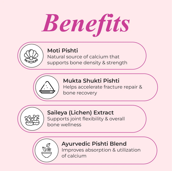 Patanjali Nutrela Bone Health - Natural 30 Capsules Calcium Supplement (Pack of 1)