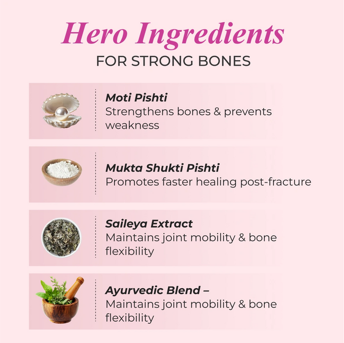 Patanjali Nutrela Bone Health - Natural 30 Capsules Calcium Supplement (Pack of 1)