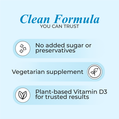 Patanjali Nutrela Vitamin D2K | Bone Strength & Immunity Support | Chewable 60 Tablets | Vanilla Flavour