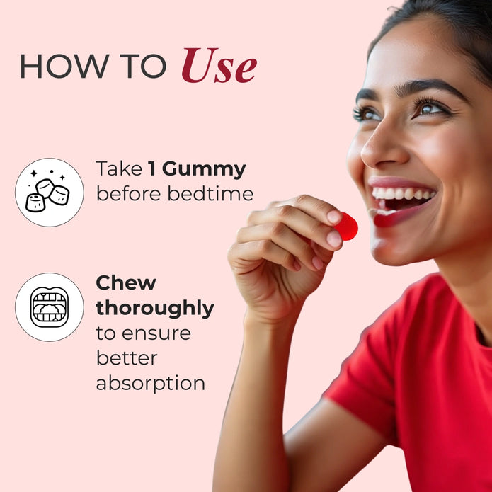 Patanjali Nutrela Ashwagandha & Melatonin Gummies (30 Gummies)