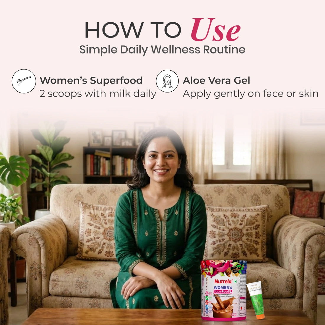 Patanjali Nutrela Women’s Superfood 400g with FREE Patanjali Aloe Vera Gel