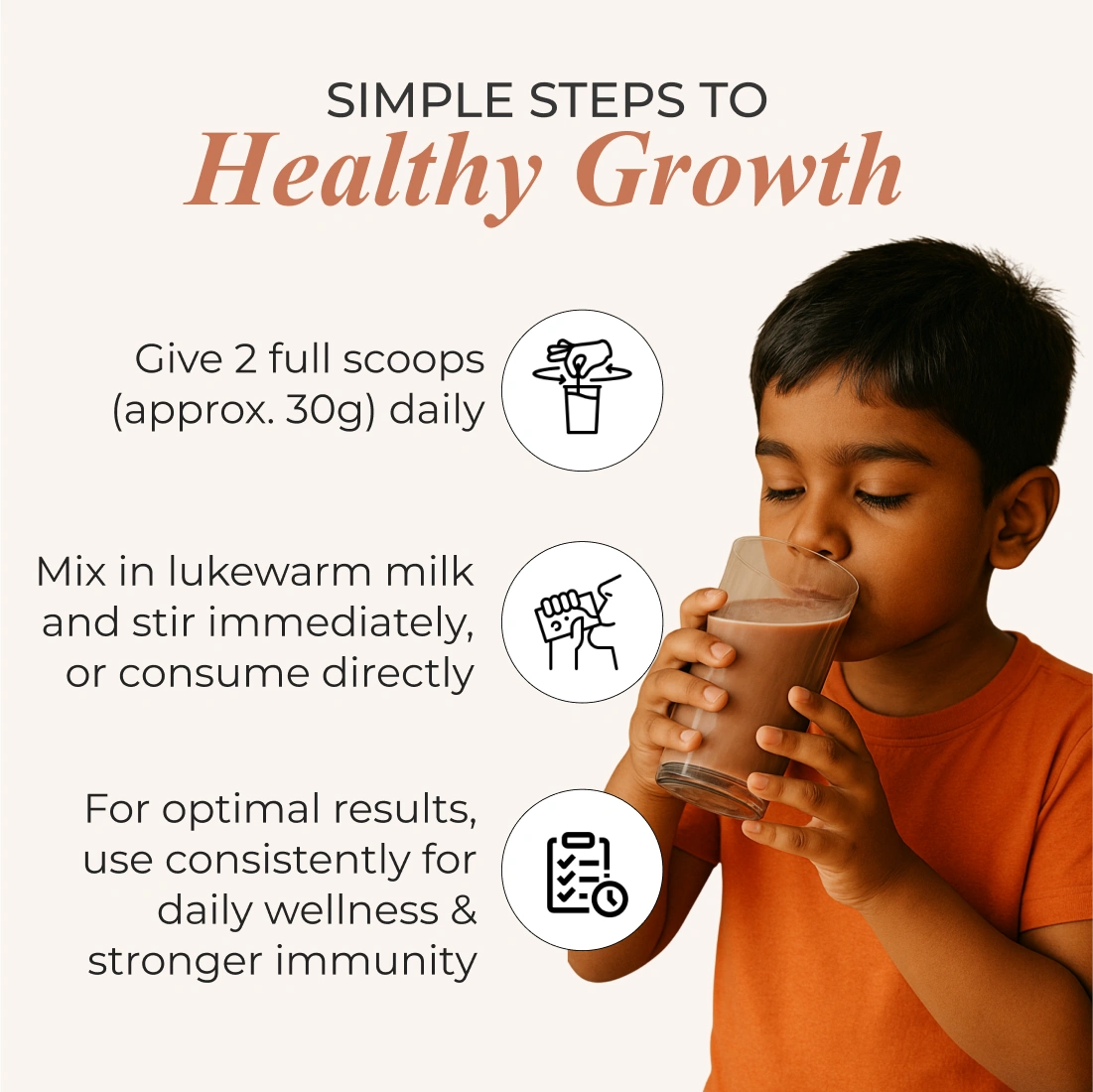 Patanjali Nutrela Kid’s Superfood 400g | Health Drink with Milk, Protein, Vitamins | Nutrition Powder for Kids 4–12 Years | Chocolate Milk Mix 400g