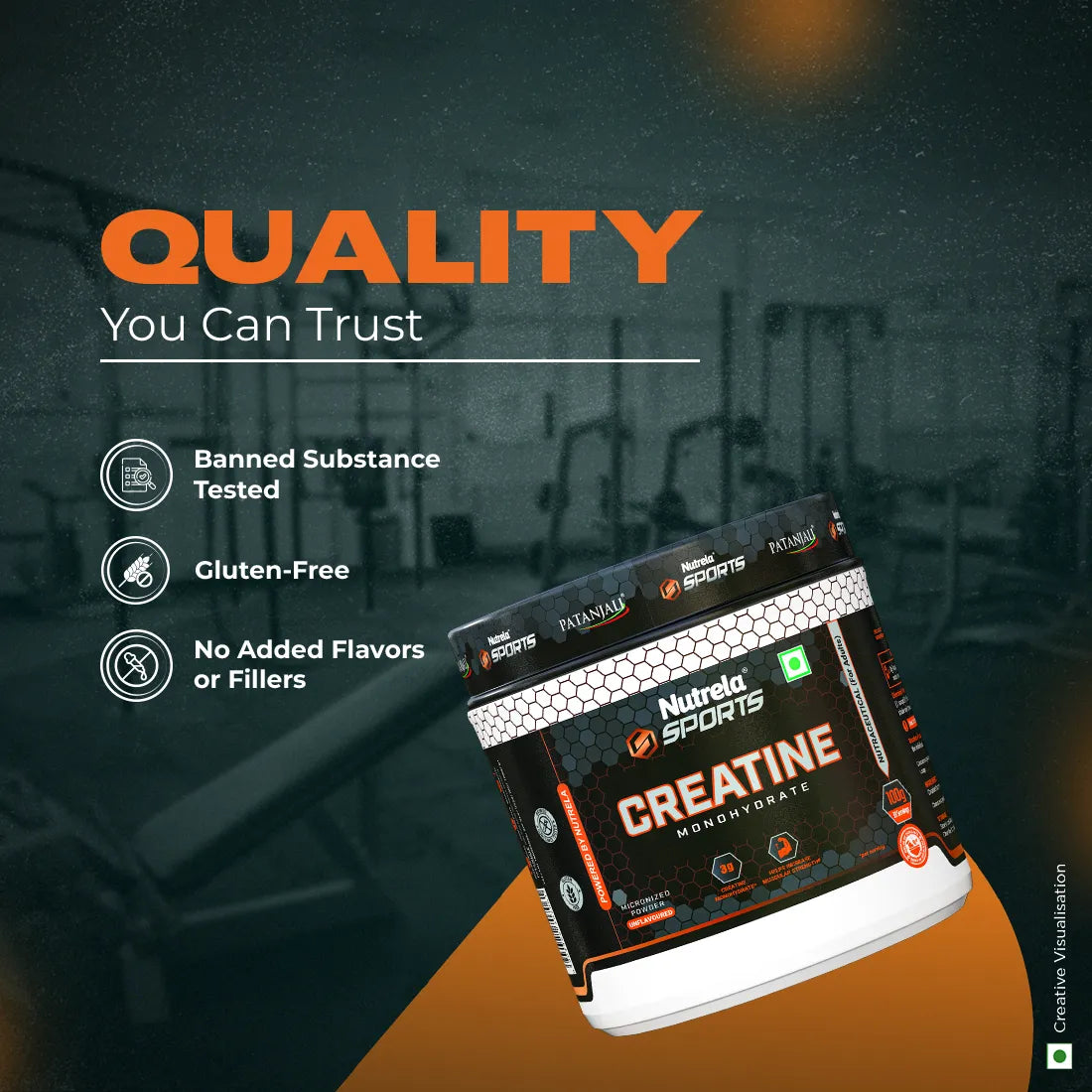 Patanjali Nutrela Sports Creatine Monohydrate - 100g