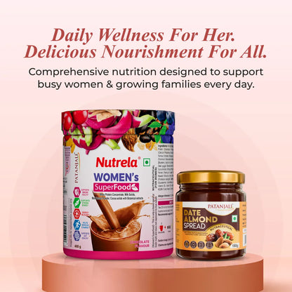Patanjali Nutrela Women’s Superfood 400g + Patanjali Date Almond Spread 180g