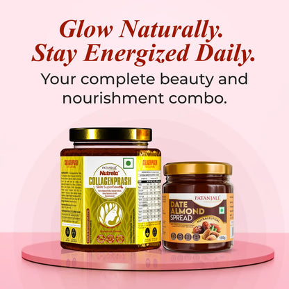 Patanjali Nutrela Collagenprash+ Dates & Almond Spread (400G+180G)