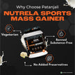Patanjali Nutrela Sports Mass Gainer French Vanilla-1KG